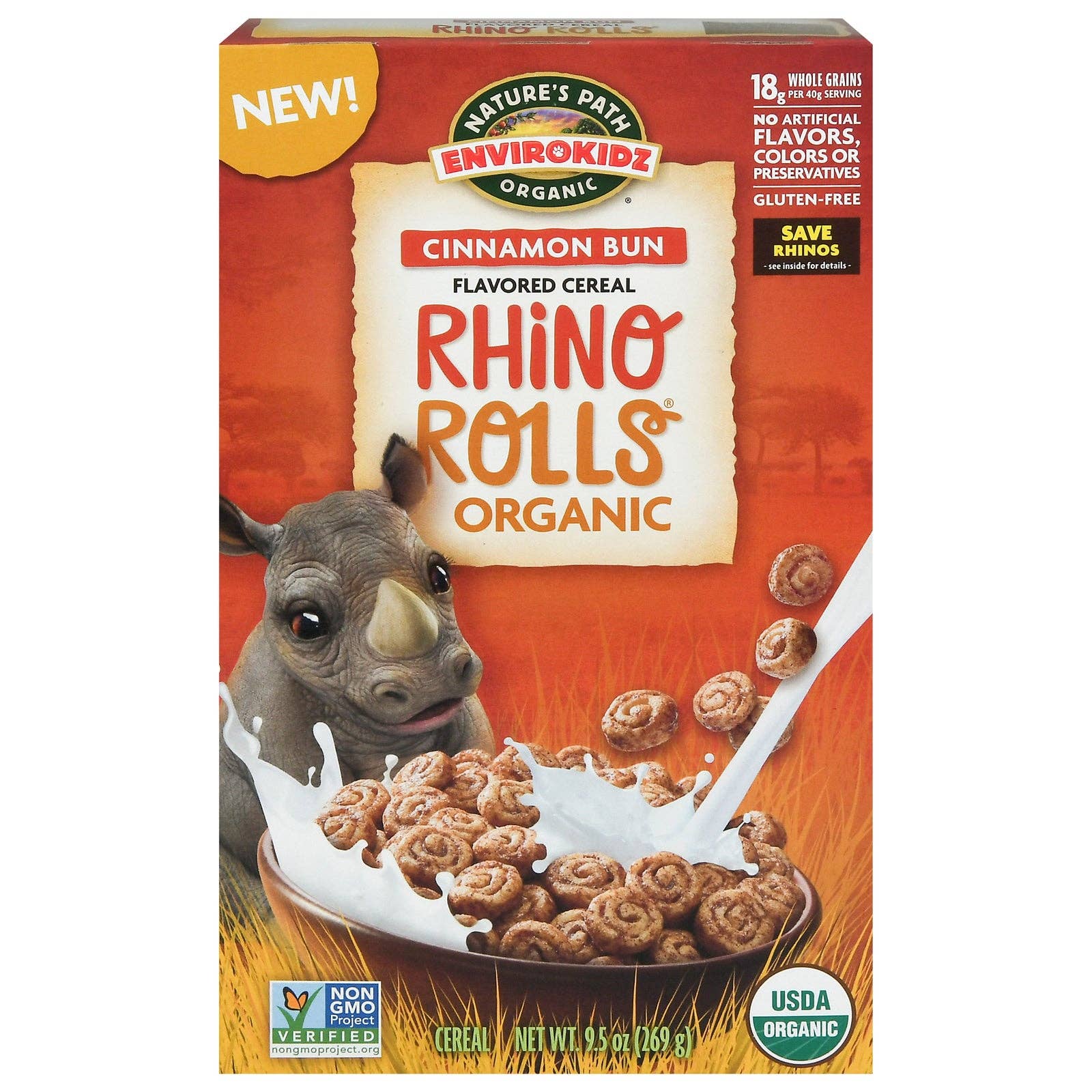 Everyday Supply Co - Wholesale Food Gift Basket - Envirokidz Organic Cereal - Rhino Rolls, 12 Pack (9.5 Oz)0