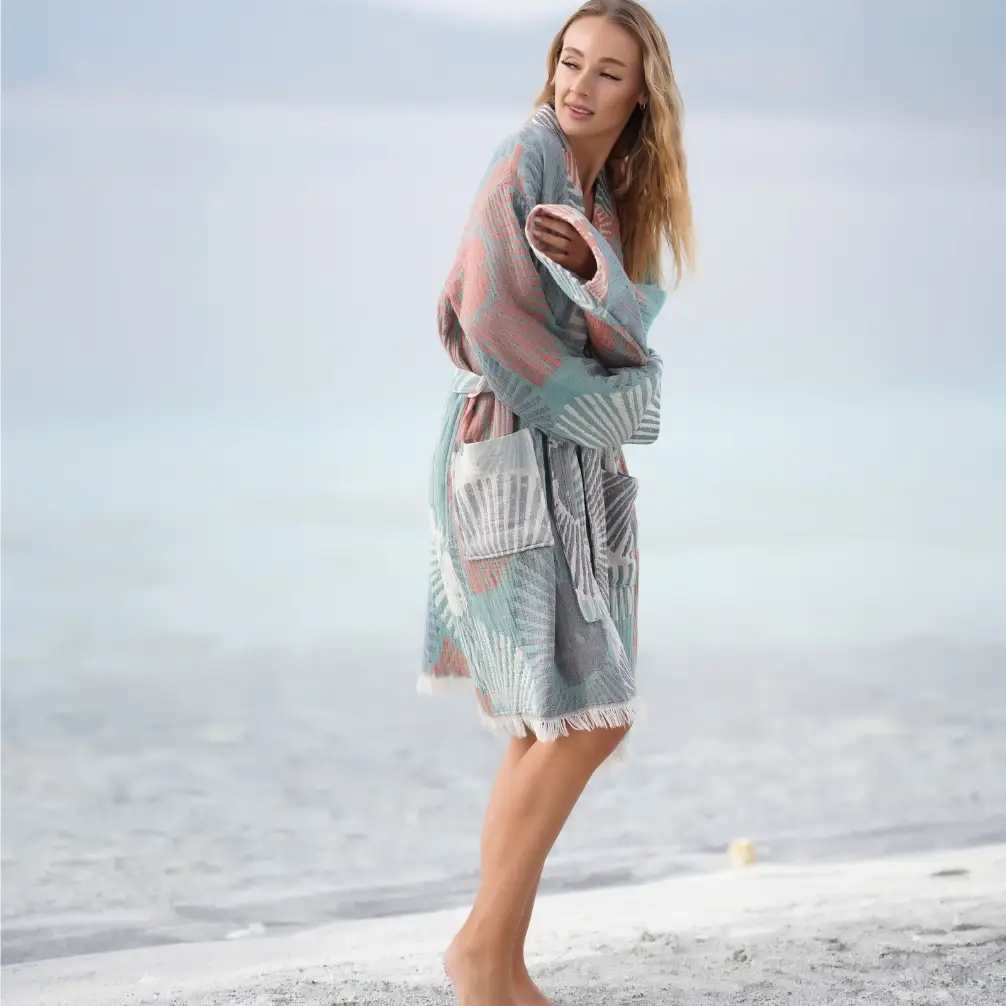 Bagno Milano - Vente Peignoir – femme - Collection de peignoirs et ponchos en peshtemal bio Bagno Milano82