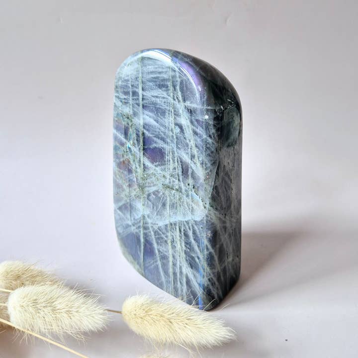 Moonlight Gemstones - Wholesale Spiritual Stone/Crystal - Purple Labradorite Freeform of 880g – Intense Flash & Spiritual Protection3