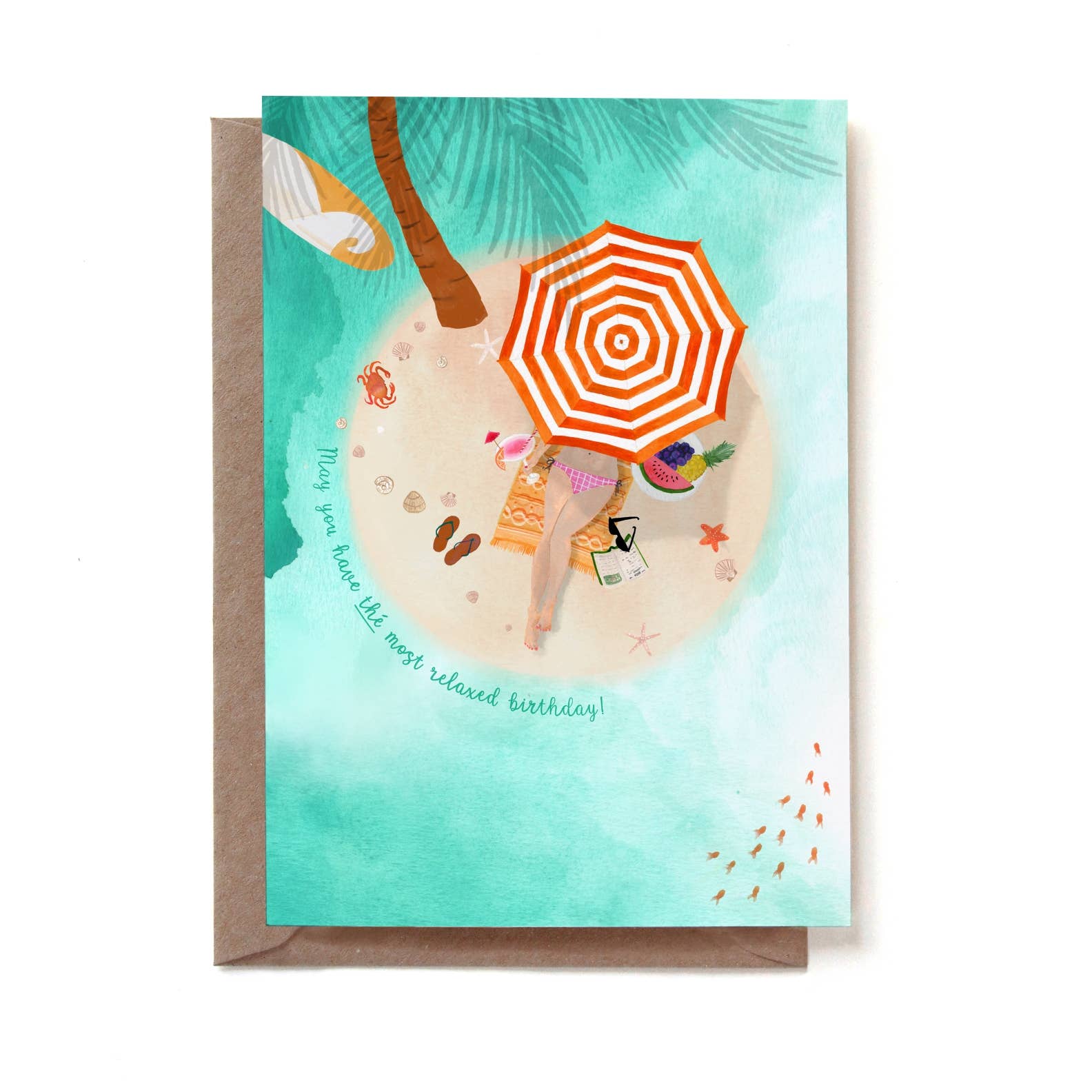 Reddish Design - Wholesale Birthday Card - RED2022-78 Birthday tropical island0