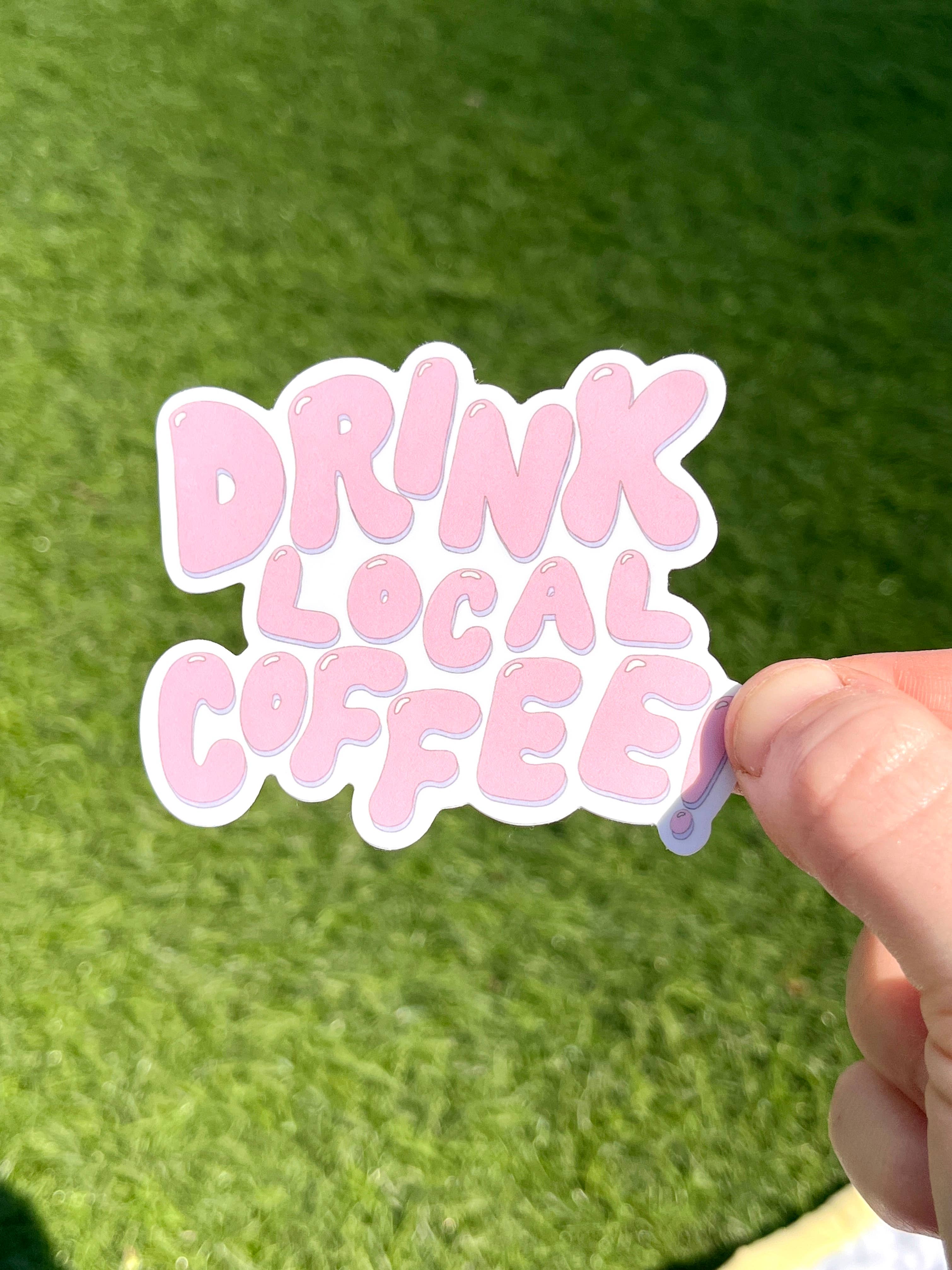 Hanstan Studio - Venta al por mayor Pegatina - Pegatina Beber café local1