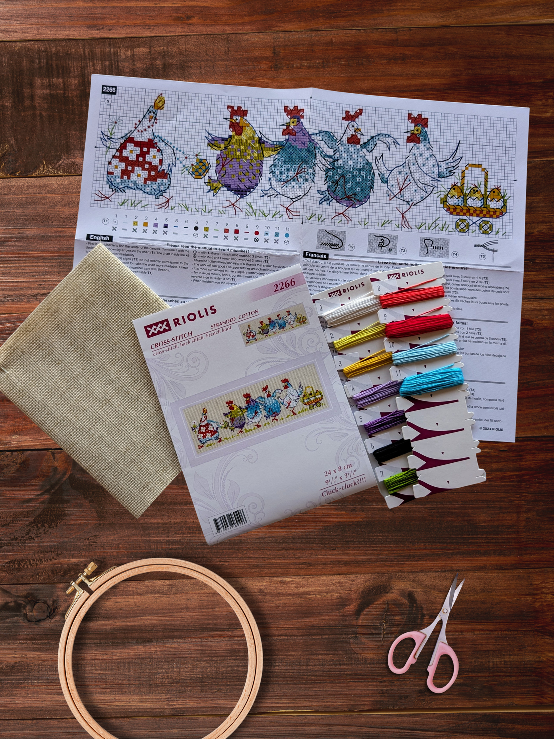 RIOLIS - Wholesale Embroidery/Cross Stitch Supplies - Cross Stitch Kit From Riolis 2266 Cluck-Cluck?!!!3