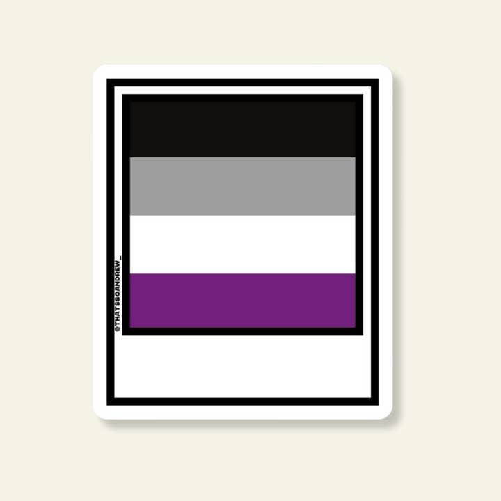 Asexual Pride Sticker for wholesale by That’s So Andrew