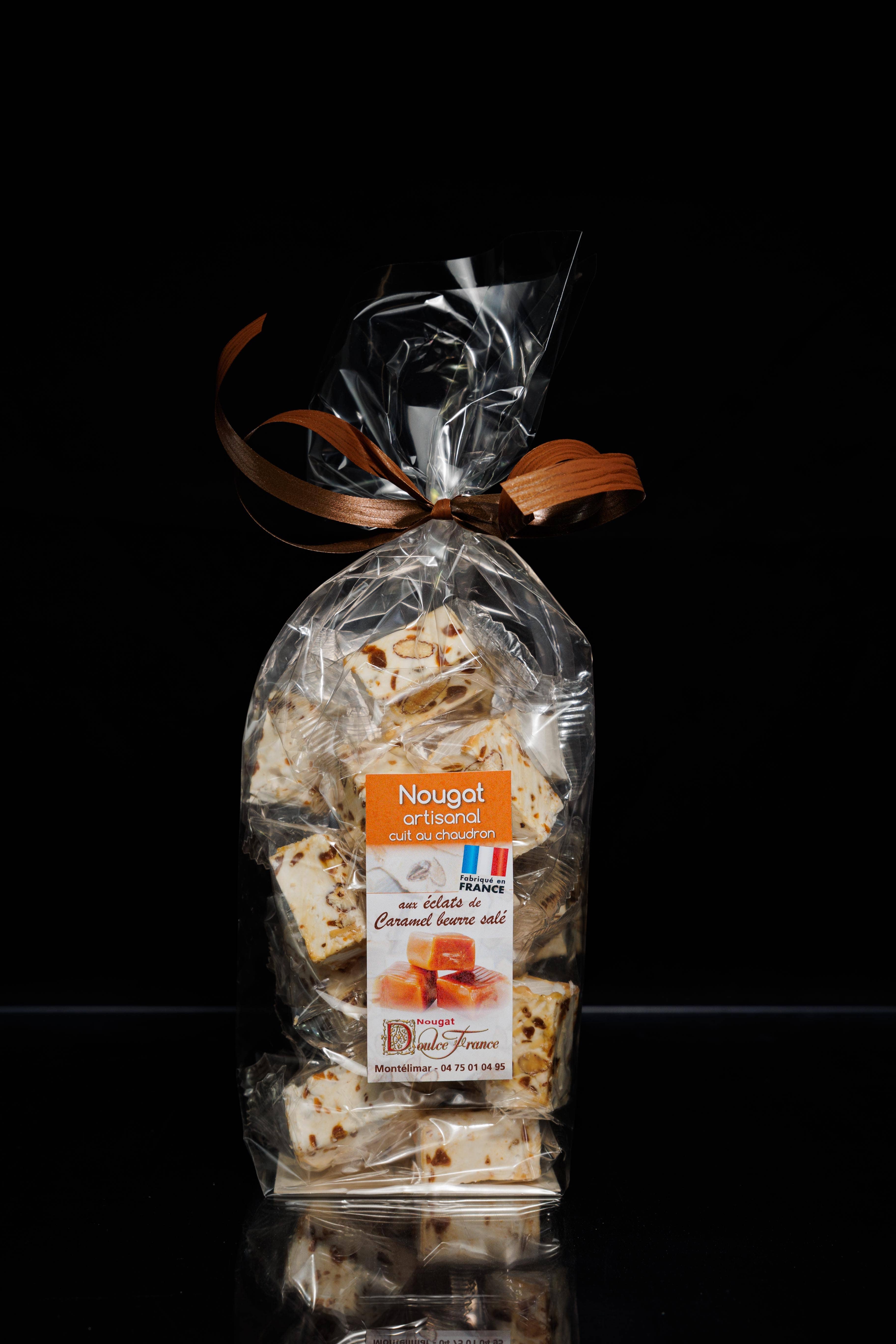 Doulce France - Wholesale Nougat - 200 G Sachet of Salted Caramel Nougat0