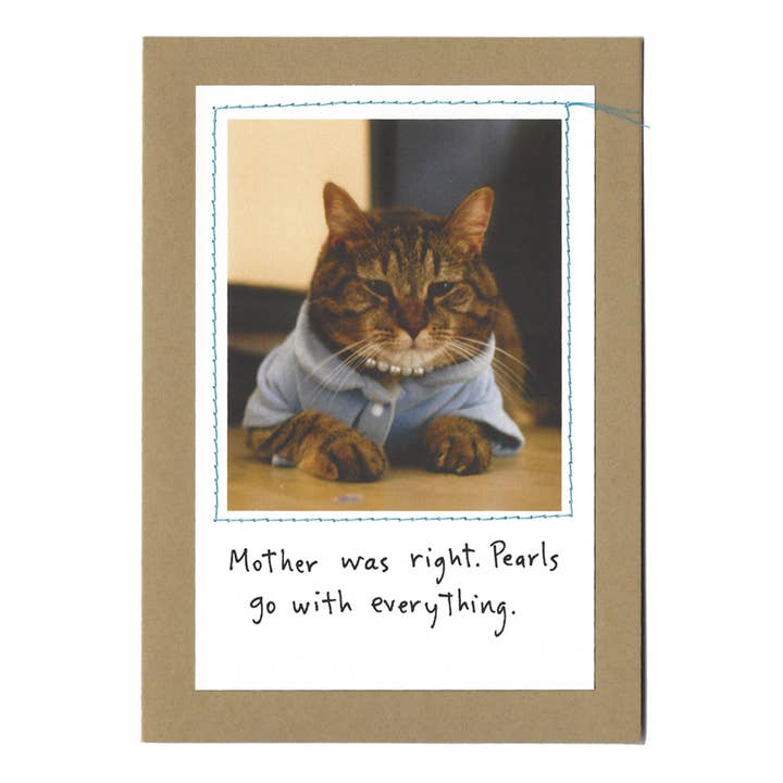 „Mor havde ret. Perler går med alt.“ for engroshandel hos Visual Treats