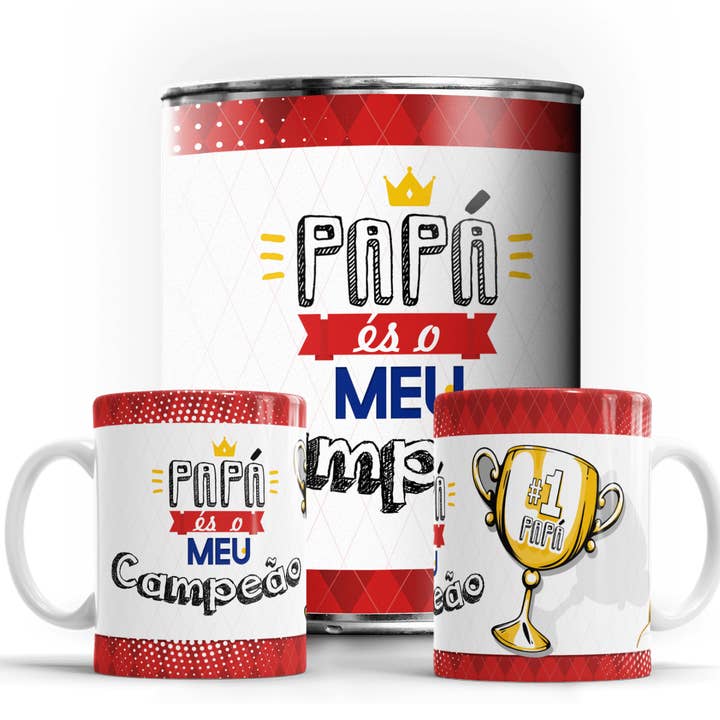 Mok voor Vaderdag "Papa, je bent mijn kampioen" voor wholesale door Bee my Gift