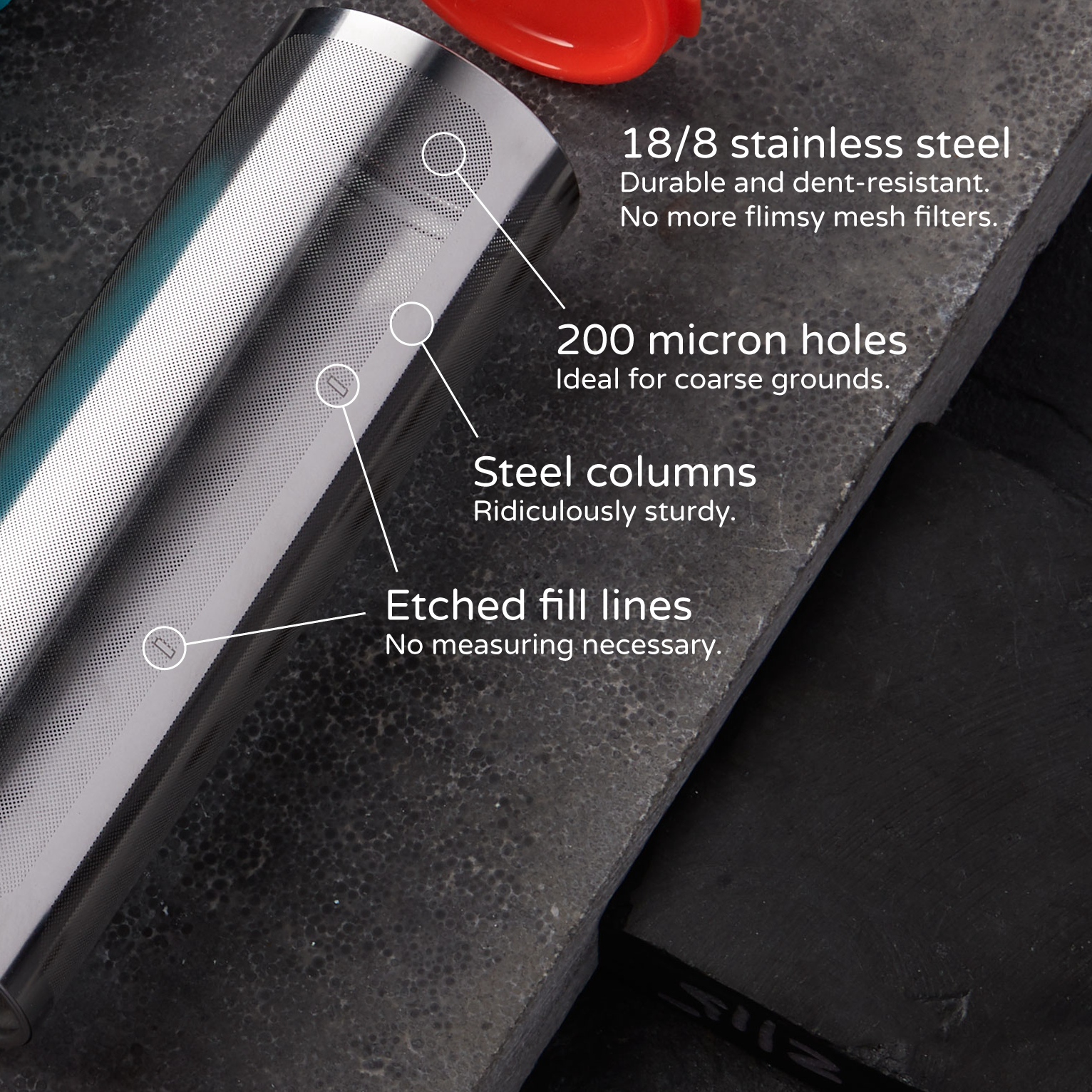 Rumble Jar - Wholesale Coffee Machine - Rumble Go: Portable Cold Brew Coffee Maker (filter only)5