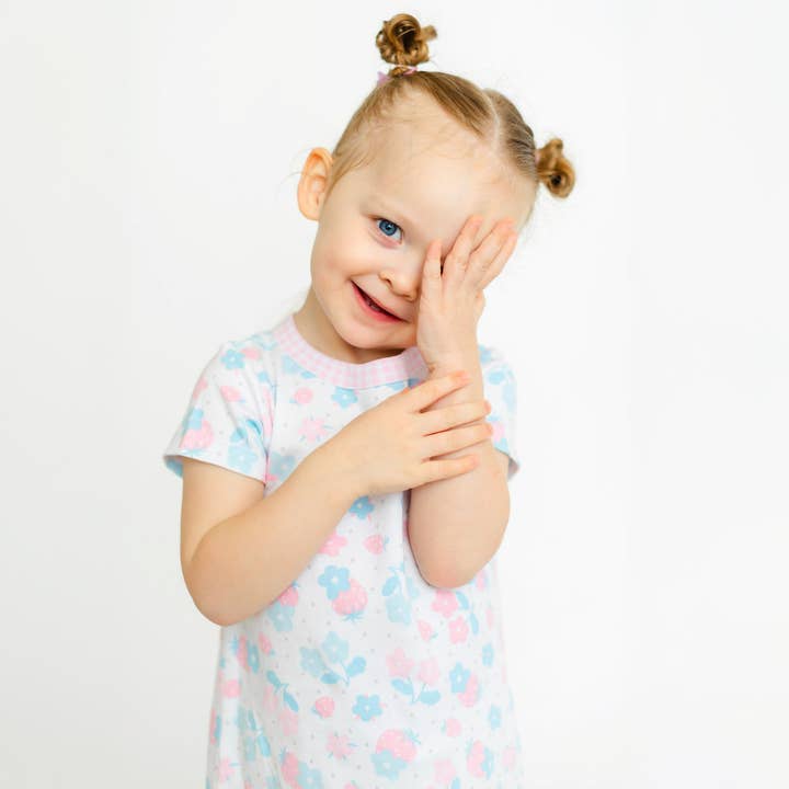 Sweet Strawberries Nightdress for wholesale by Magnolia Baby