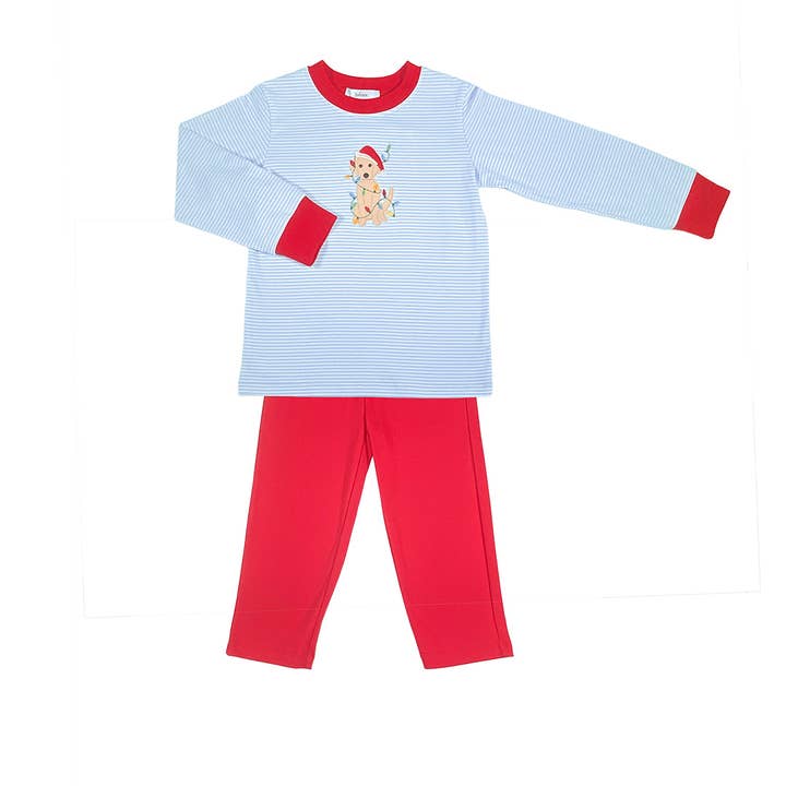 Conjunto de Pantalones para Niño Luces de Navidad para venta al por mayor de Ishtex Textile Products, Inc.