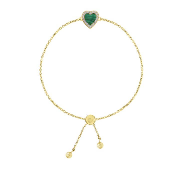 Pulsera bolo corazón vintage para venta al por mayor de Diamonbliss