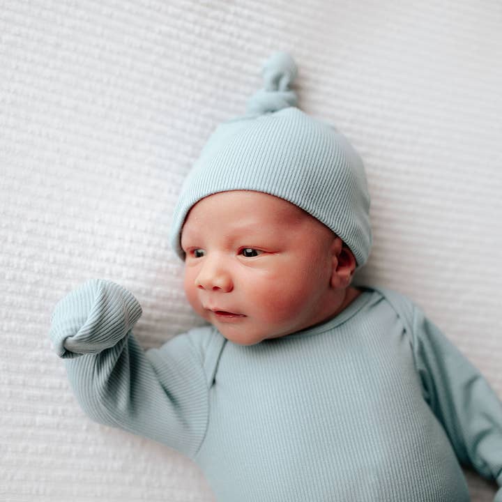 Three Little Tots - Wholesale Babygown - Baby - Blue Bird Knotted Gown5