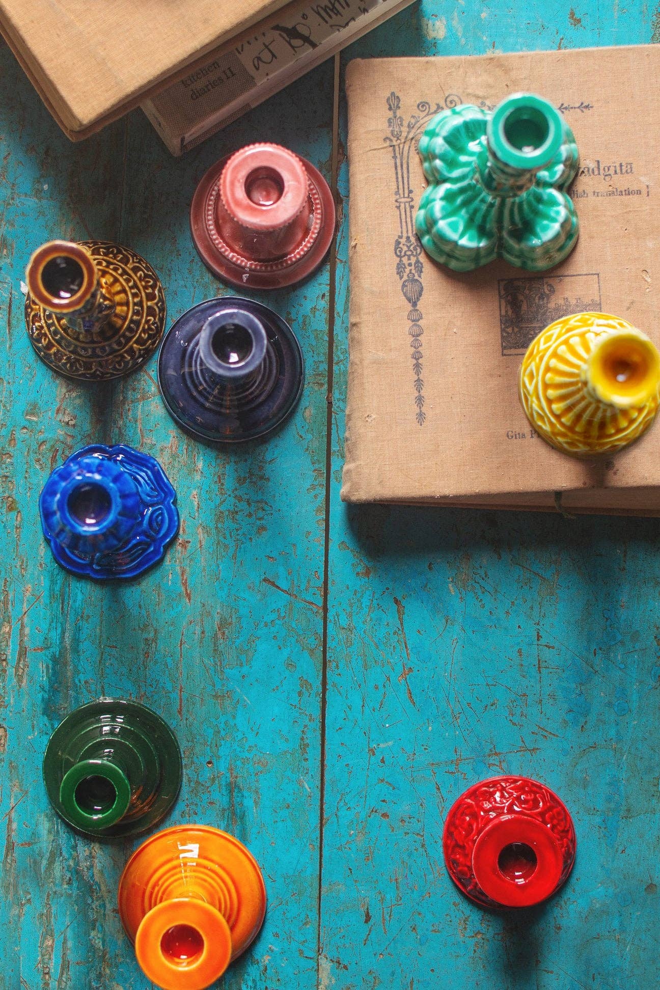 Ian Snow Ltd – wholesale Ljushållare – Formade metallljusstakar med keramisk yta23