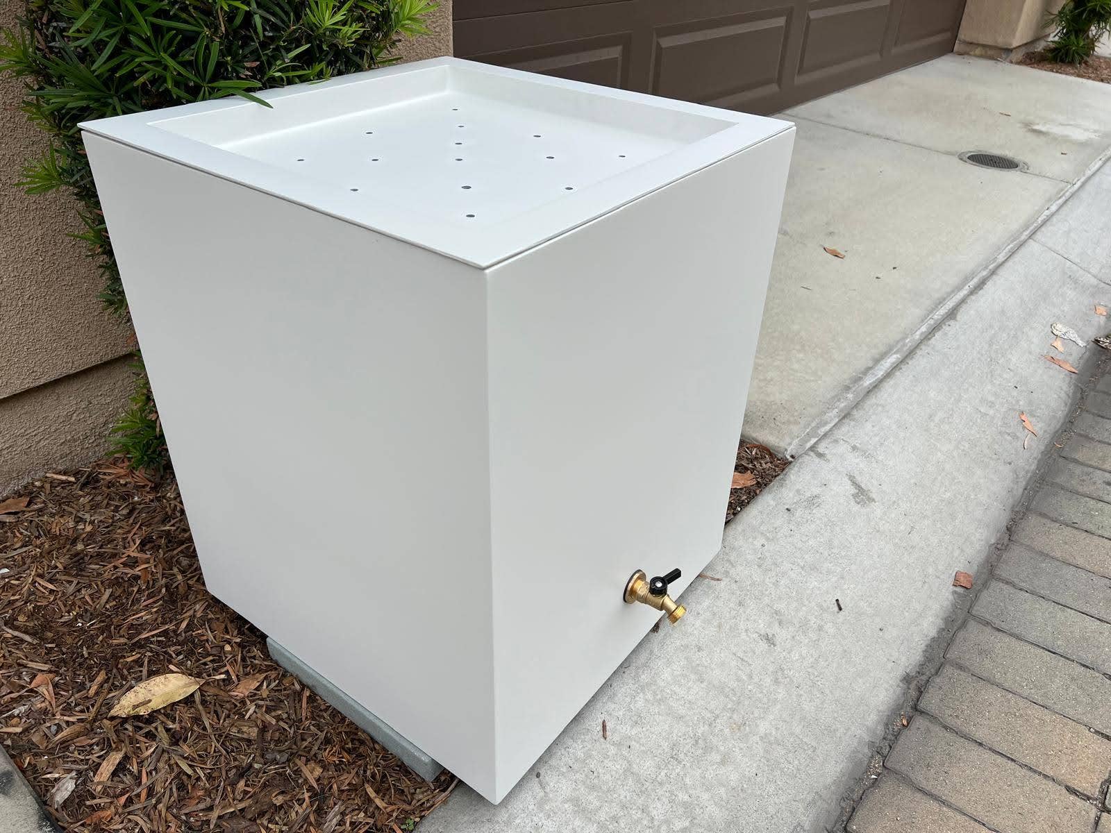 Tikal Composite Designs - Wholesale Outdoor Ornament/Decor - Modern Fiberglass Oolal Rain Barrel9