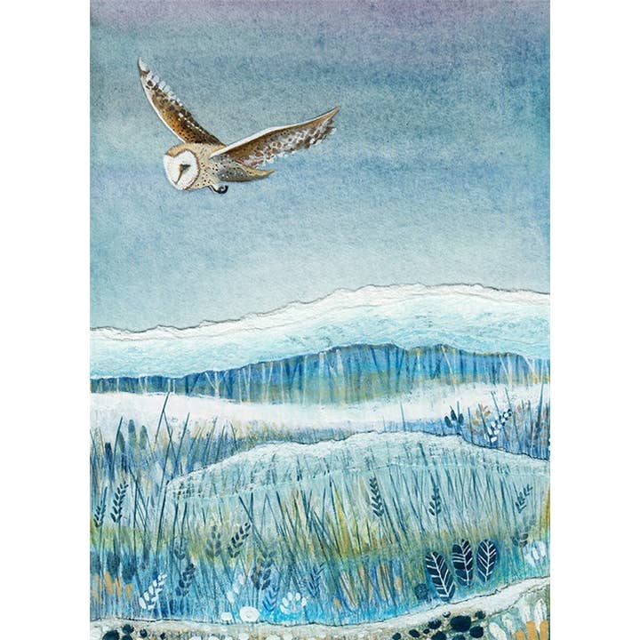 Carte de vœux Un vol du soir pour la vente par Natural Partners Limited