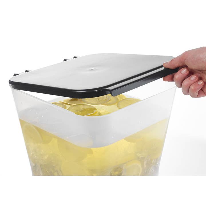 EcoQuality - Wholesale Drink Dispenser - 12 Qt Black Plastic Beverage Dispenser