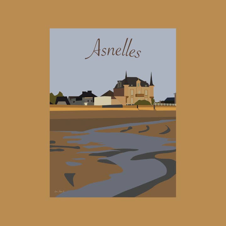 Illustration Asnelles 30x40cm für den Großhandel von Esprit Cottage