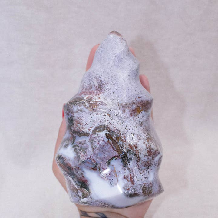 Tiny Rituals - Wholesale Spiritual Stone/Crystal - Ocean Jasper Flame - AAA Premium Quality34