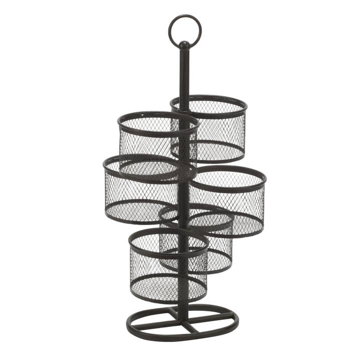 Tripar International - Wholesale Retailer Display Stand/Case - 31" Metal 3 Tier Rotating Display with 6 baskets