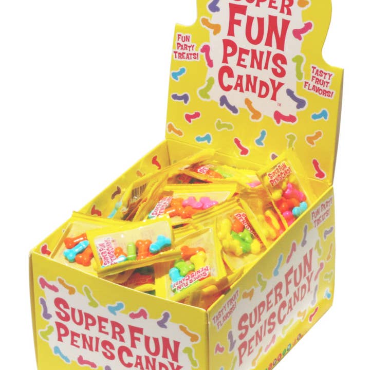 Little Genie Productions - Wholesale Hard Candy - Super Fun Penis Candy - POP Display of 1001