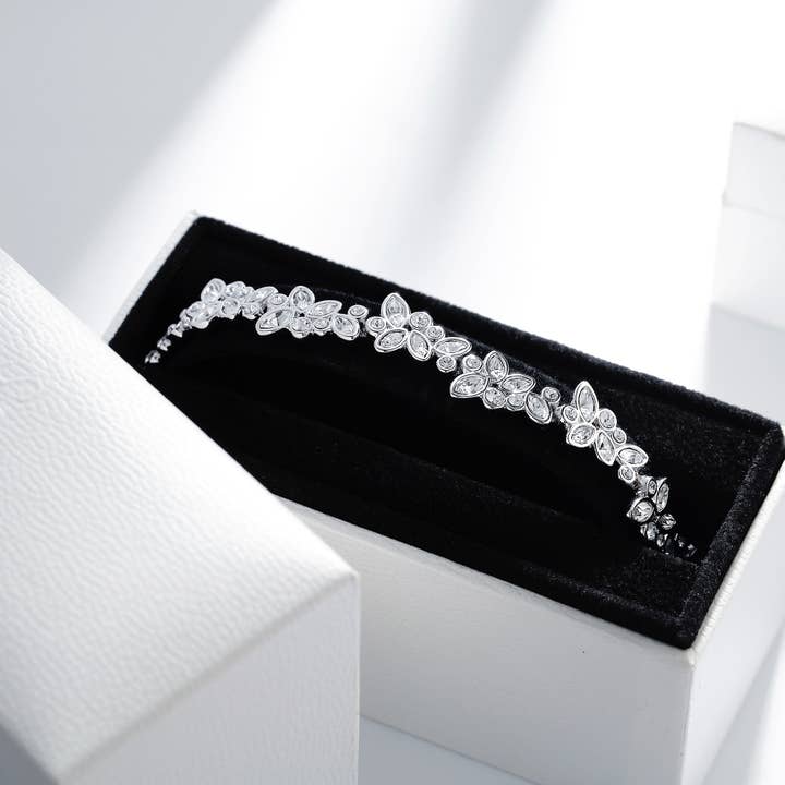 My Jewellery Story - Wholesale Charm/dangle bracelet - Enchanted Bracelet with Swarovski WGP MYJS Bridal3