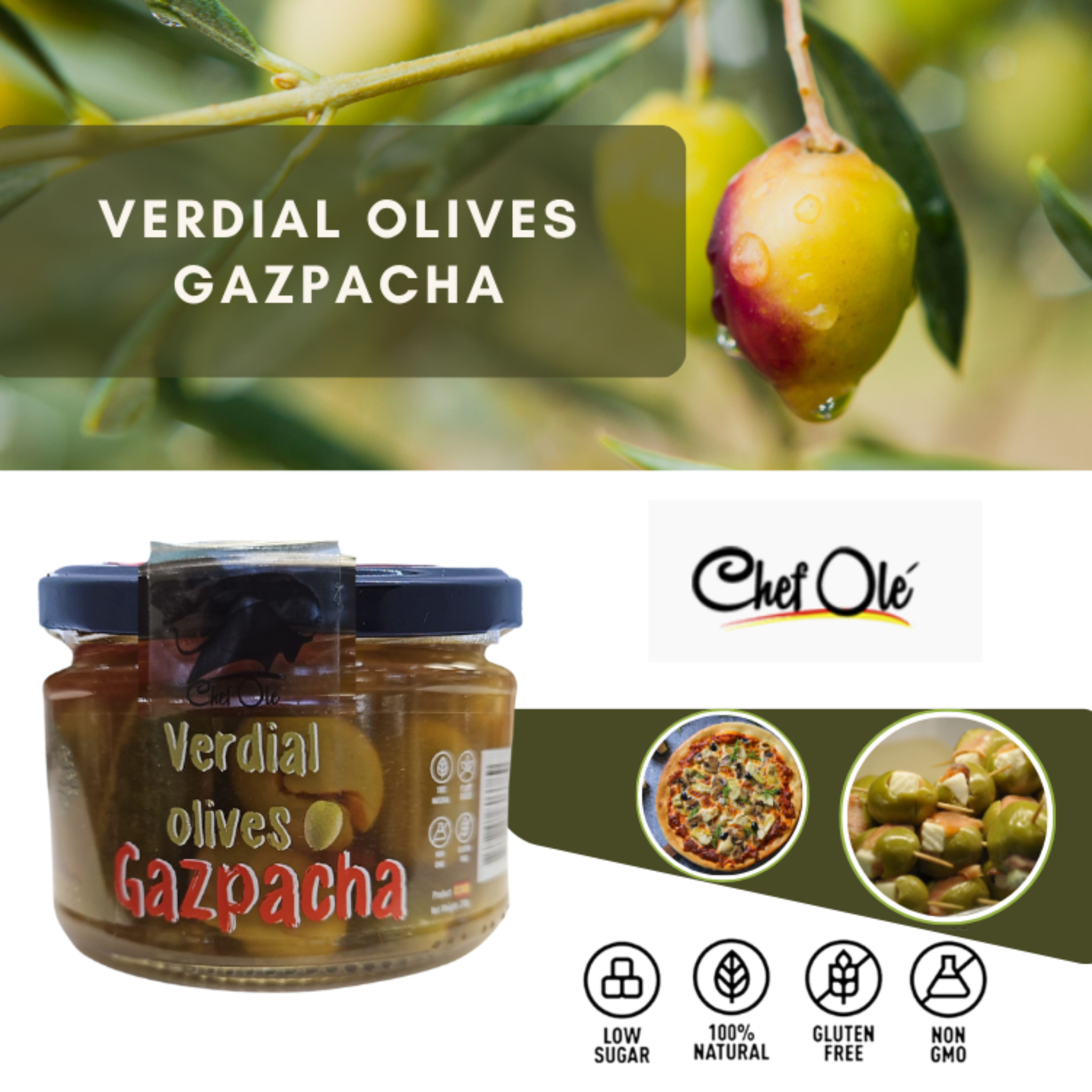 Chef Ole boxes llc - Wholesale Olives - Chef Ole Olivia Olive Fancy Collection-Since 1926-Authentic Gourmet Olive Gift. Spanish marinated variety. 10 oz jar(Pack of 5) for Charcuterie Board. Vegetarian & Foodie Gift Basket from Spain.5