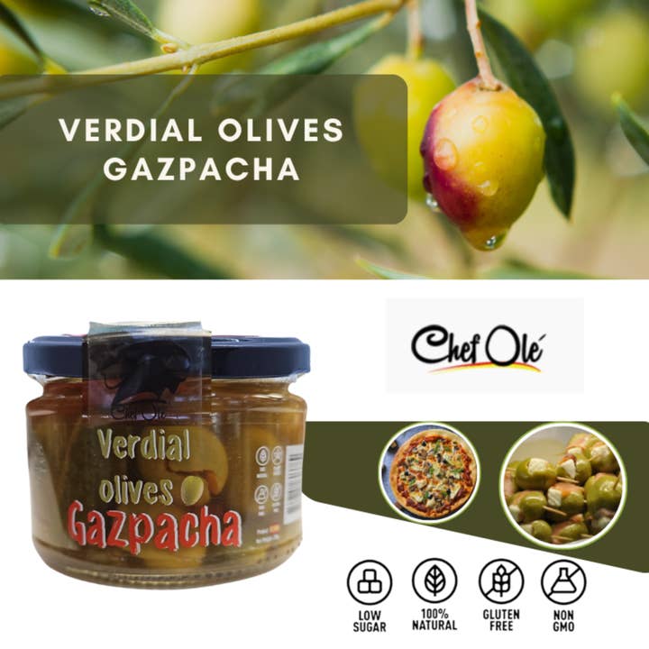 Chef Ole boxes llc - Wholesale Olives - Chef Ole Olivia Olive Fancy Collection-Since 1926-Authentic Gourmet Olive Gift. Spanish marinated variety. 10 oz jar(Pack of 5) for Charcuterie Board. Vegetarian & Foodie Gift Basket from Spain.5
