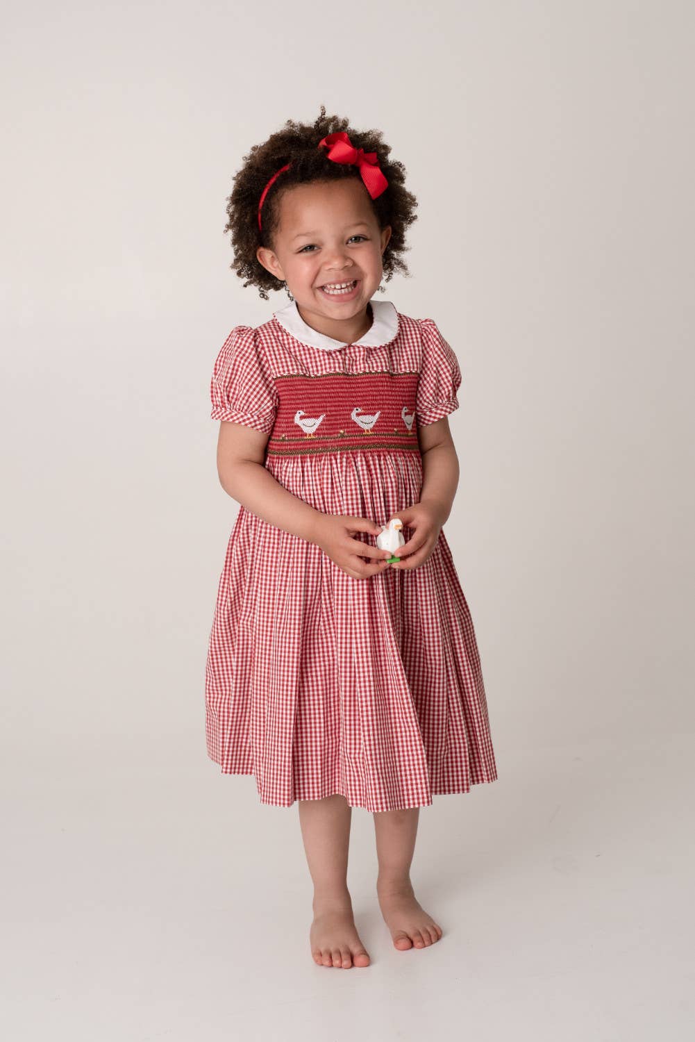 nursery rhyme smocked dress