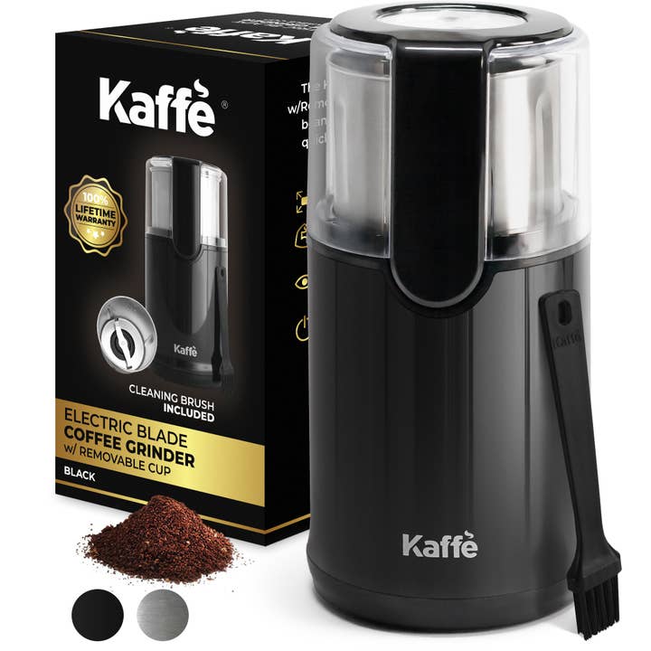 Kaffe - Wholesale Coffee Grinder - Kaffe Electric Blade Coffee Grinder w/ Removable Cup (4.5oz)