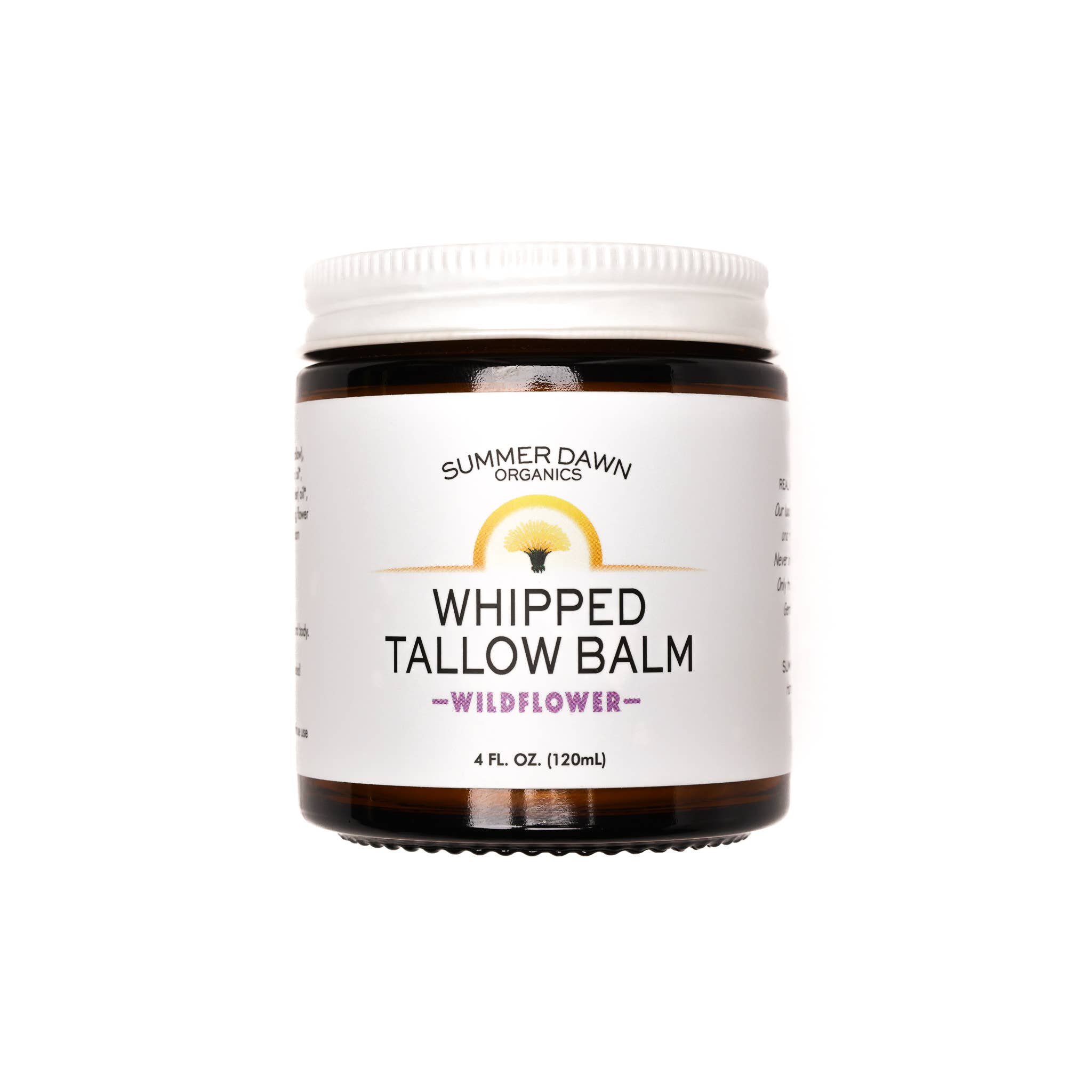 Summer Dawn Organics - Wholesale Body Balm/Butter - 4oz Whipped Tallow Balm - Wildflower2