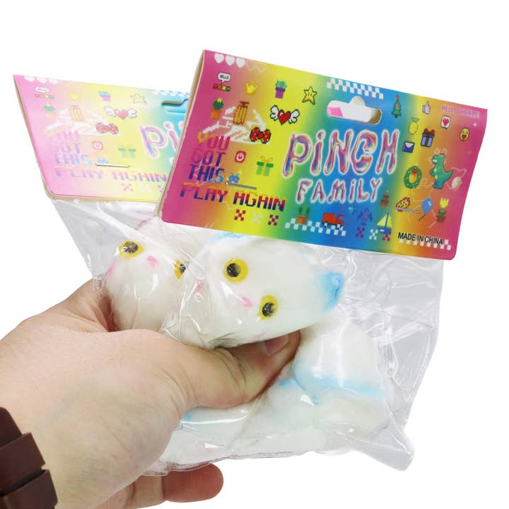 Assorted Fuzzy Persian Cat Mochi Squishy Bag - 16 Pcs for wholesale on Faire3