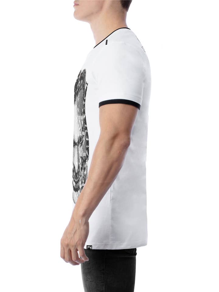 T-Shirt Homme VVV HeeBad O-Neck « CHAP » Blanc pour la vente par VENI.VIDI.VICI.MIAMI.LLC