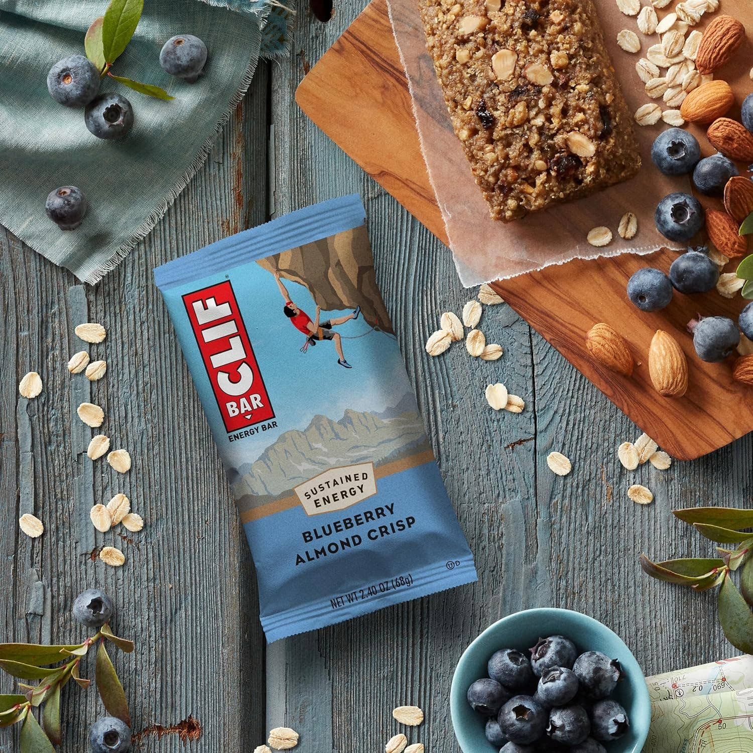 Snacky Candy - Wholesale Snack Bar - Clif Bar Blueberry Almond Crisp 2.4oz 12 count2