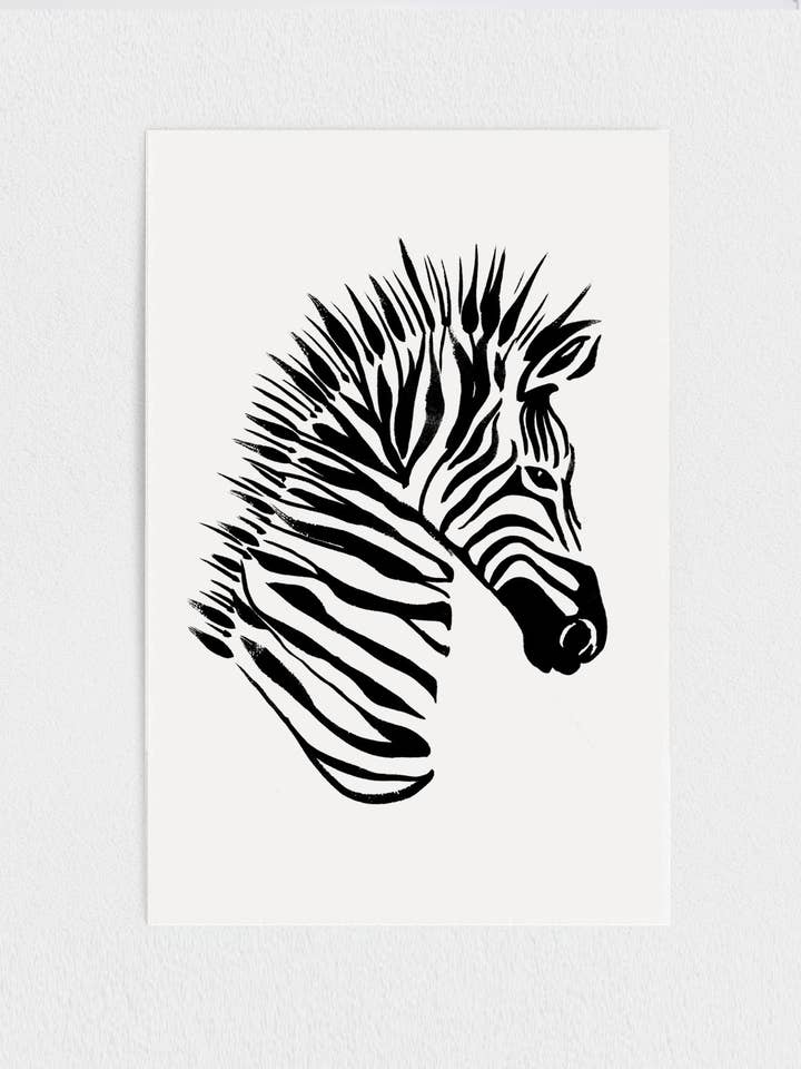 ZEBRA - PAPIEREN PRINT voor wholesale door Art of Marina