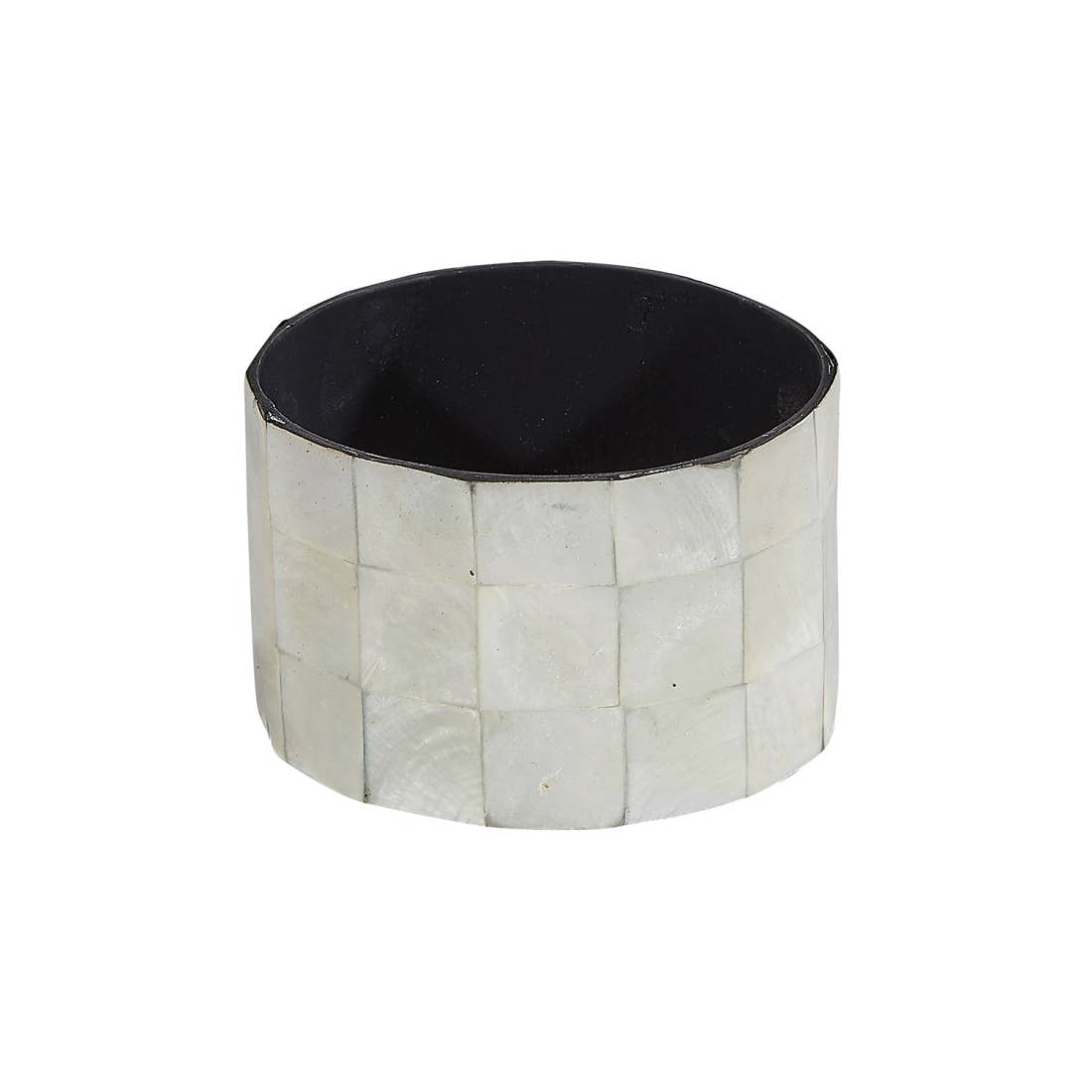 HS Seashells - Wholesale Bathroom Accessory Set - White Tiled Capiz Shell 7PC Bathroom Set4