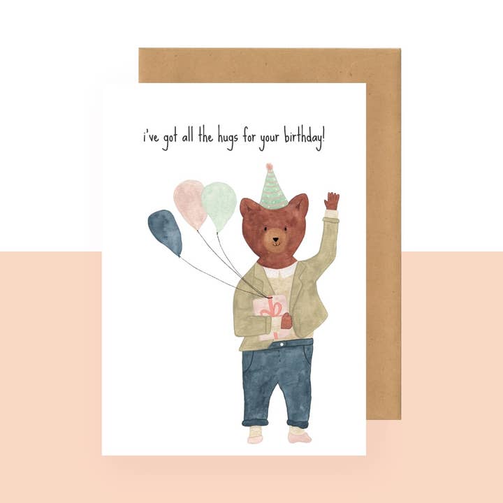 Vykort - födelsedagskramar för wholesale av Studio Bertha