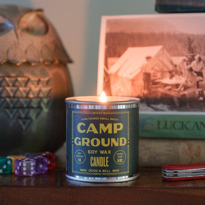 Good & Well Supply Co. - Wholesale Travel Candles - Campground Soy Candle - Happy Place Collection1