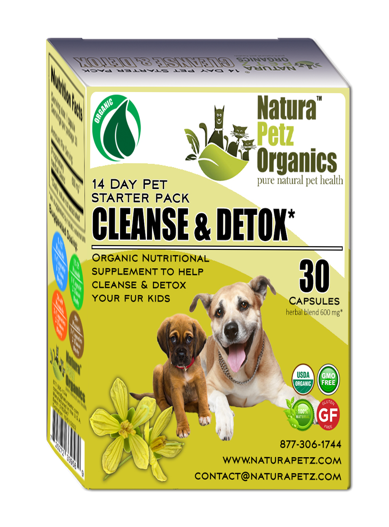 Natura Petz Organics - Wholesale Pet Supplement - Cat/Dog - Cleanse and Detox Starter Pack for Dogs & Cats*0