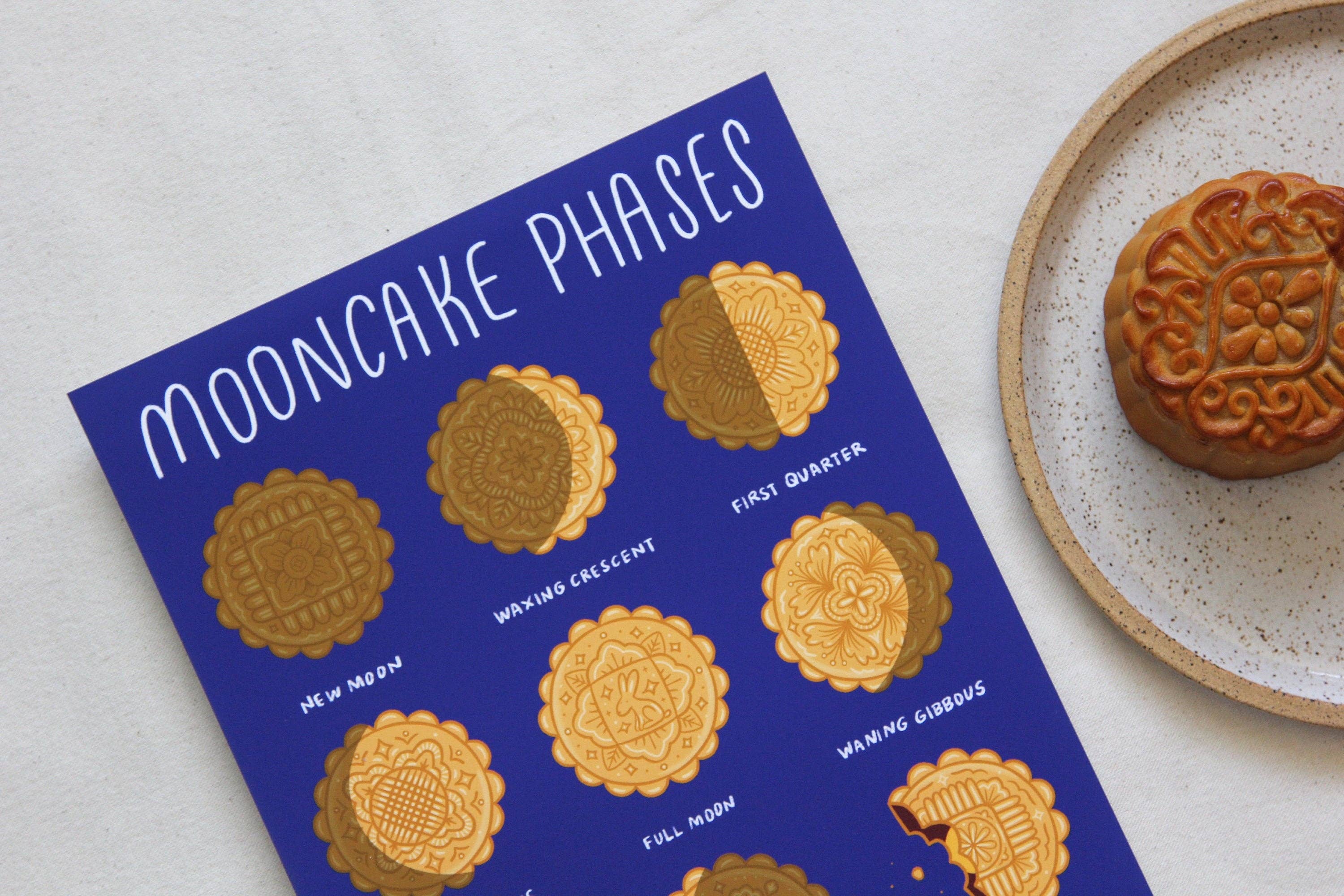 JaneLi.Co - Wholesale Art Print - Mooncake Phases Art Print3
