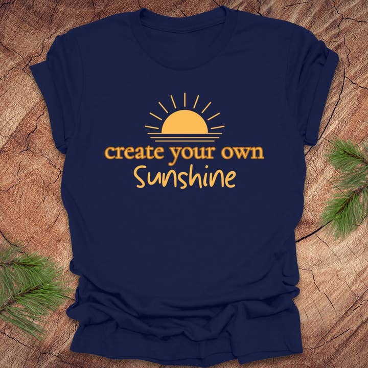 Gestalte dein eigenes Sunshine-T-Shirt für den Großhandel von Wandering Owl Adventure Co.