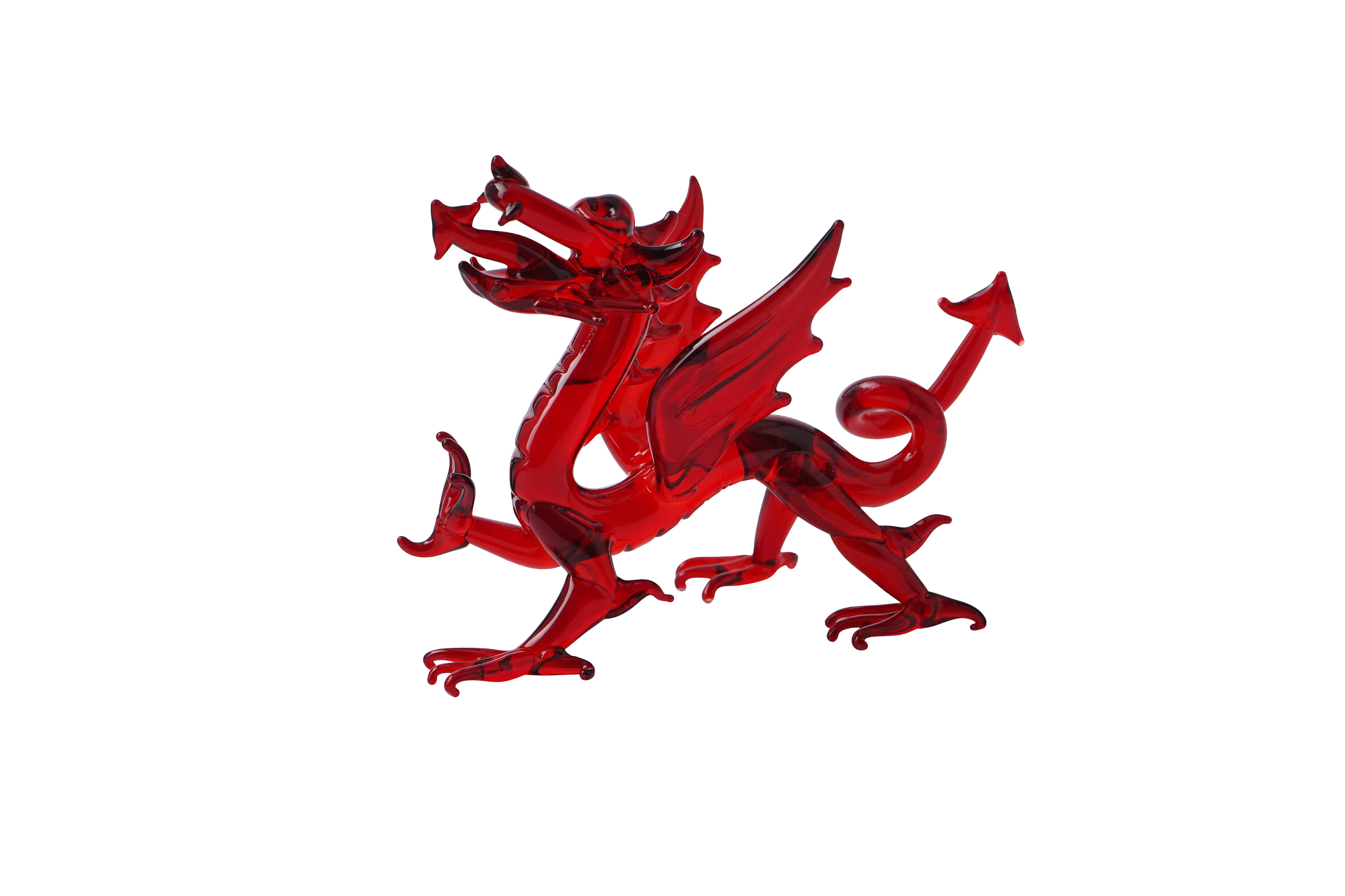 CGB Giftware - Vente Objets de décoration - Ornement en verre représentant un dragon gallois dans une boîte cadeau3