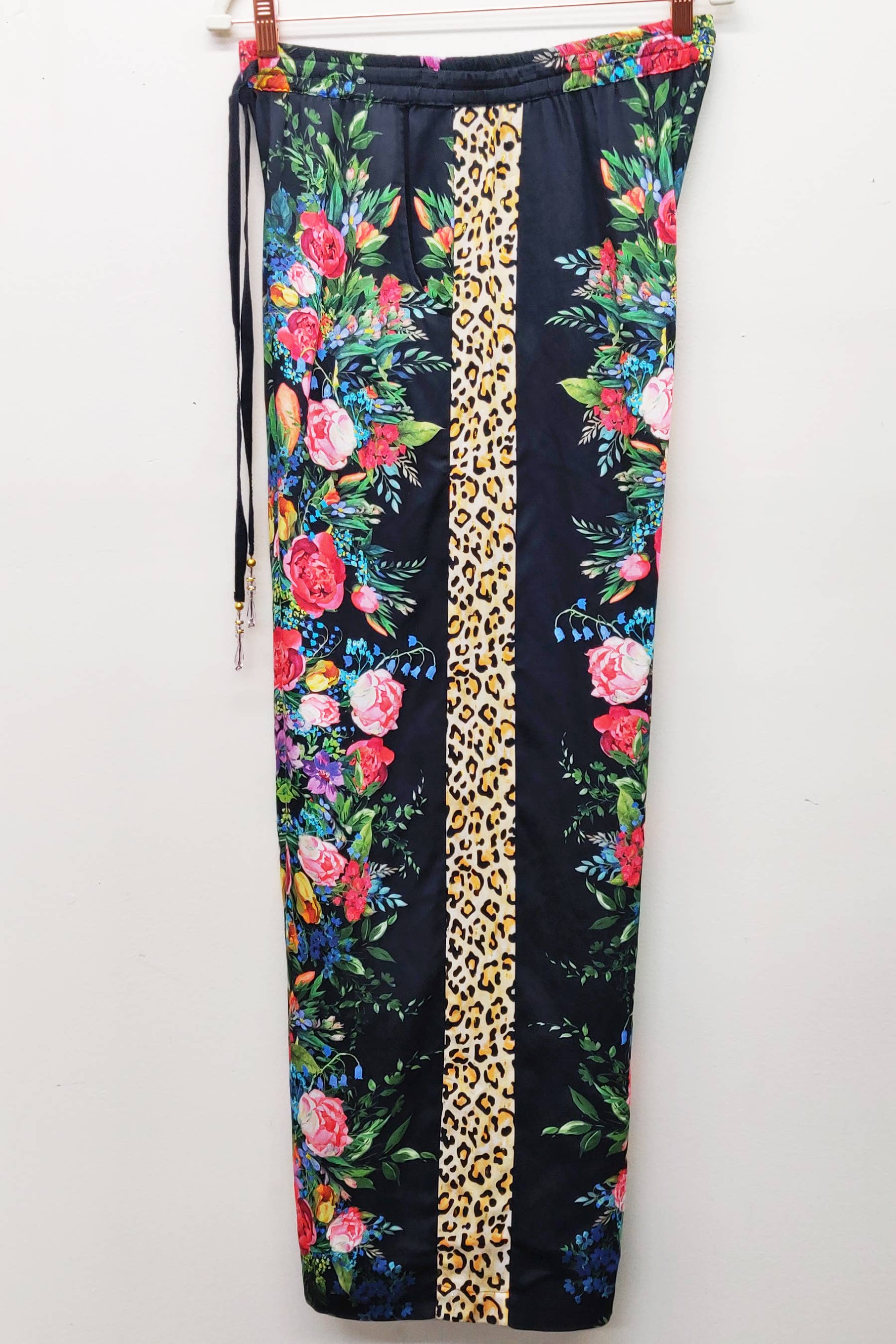 Black Floral Zinnia Pants for wholesale on Faire19