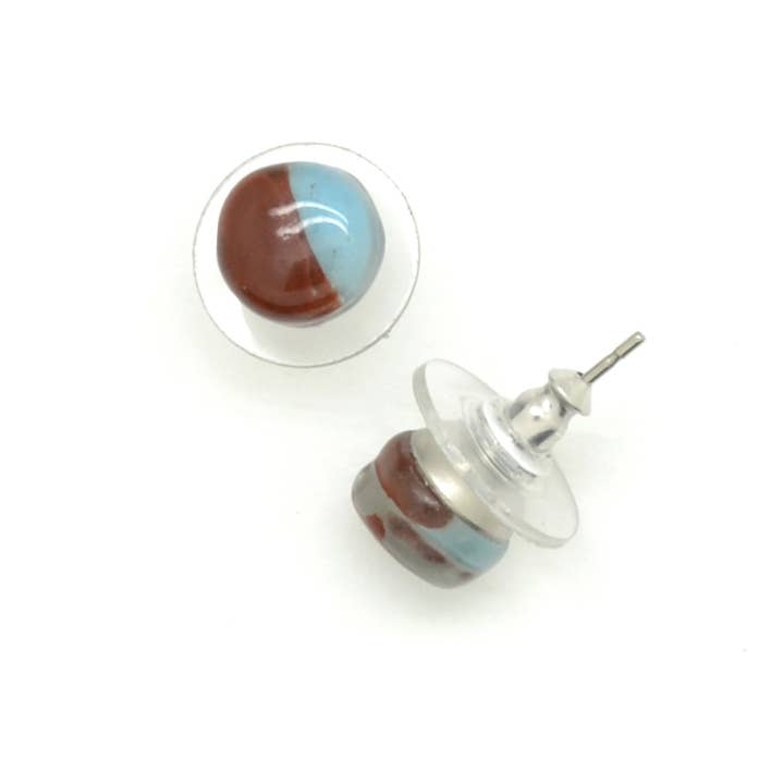 Dunitz & Company - Wholesale Stud/Post Earrings - Tiny Round Glass Stud Earrings - ships in assorted colors5