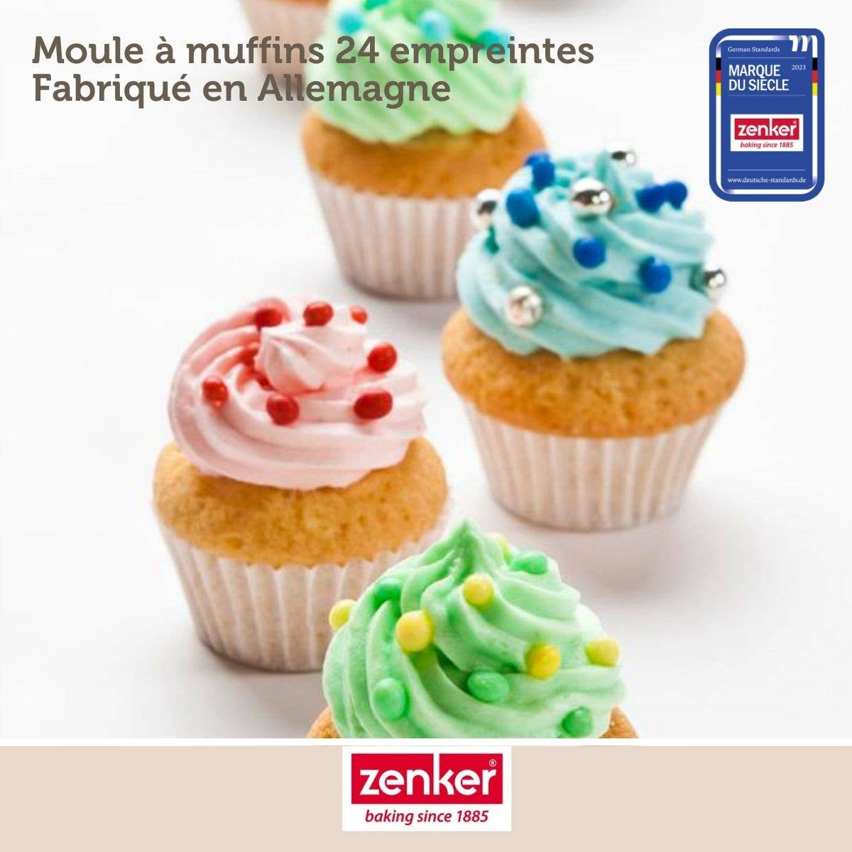 Zenker - Wholesale Cupcake/Muffin Pan - Zenker Black Metallic 24 Muffin Pan2