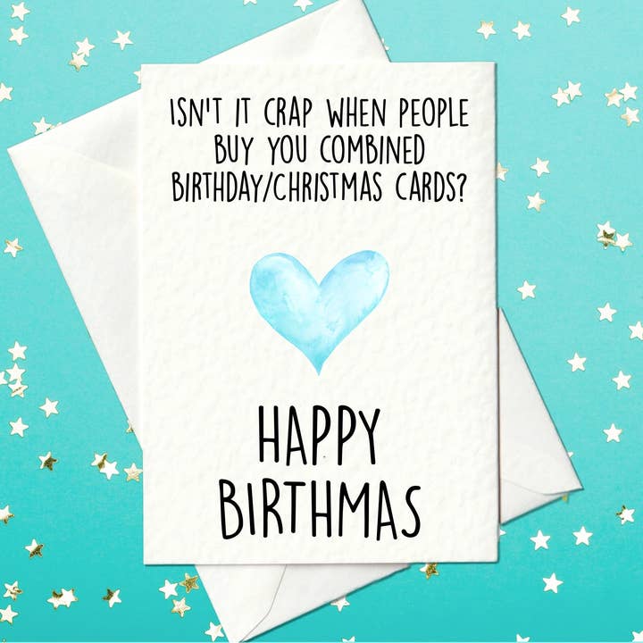 ¡Feliz cumpleaños! - Tarjeta de cumpleaños/Navidad conjunta (A6) para venta al por mayor de Prickly Cards