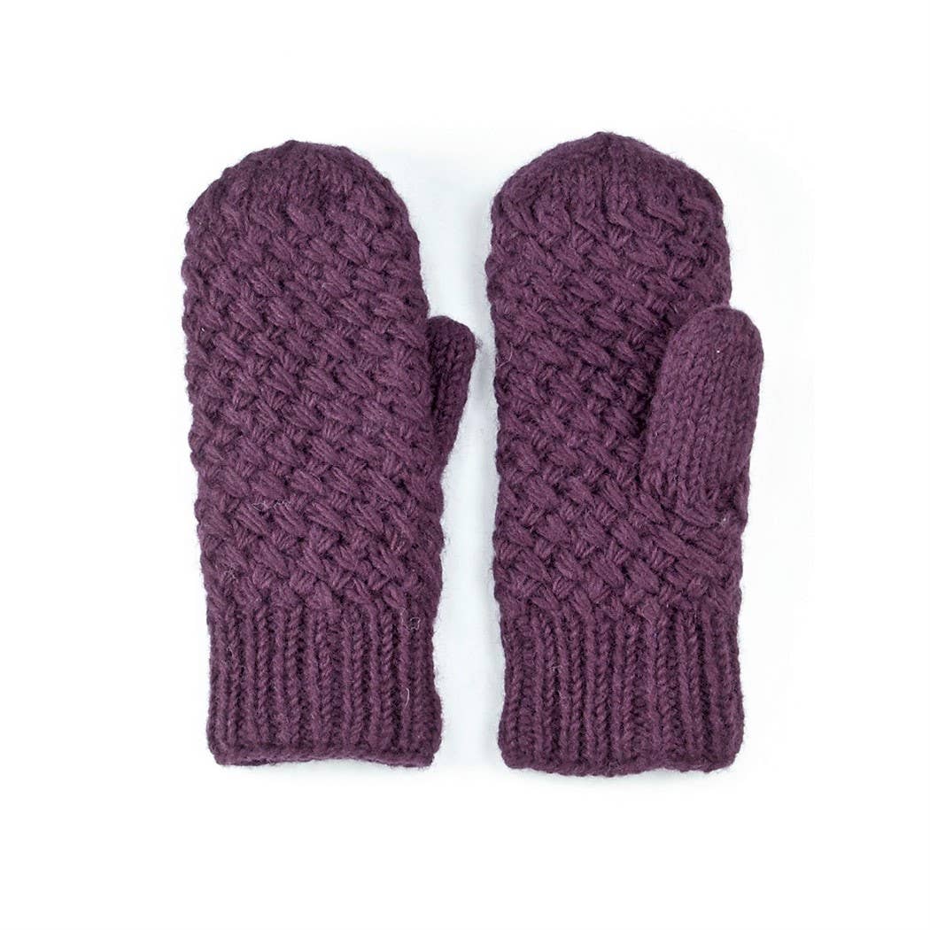Lost Horizons Canada - Wholesale Mittens - Women's - Palermo Wool Mittens with Textured Stitch2