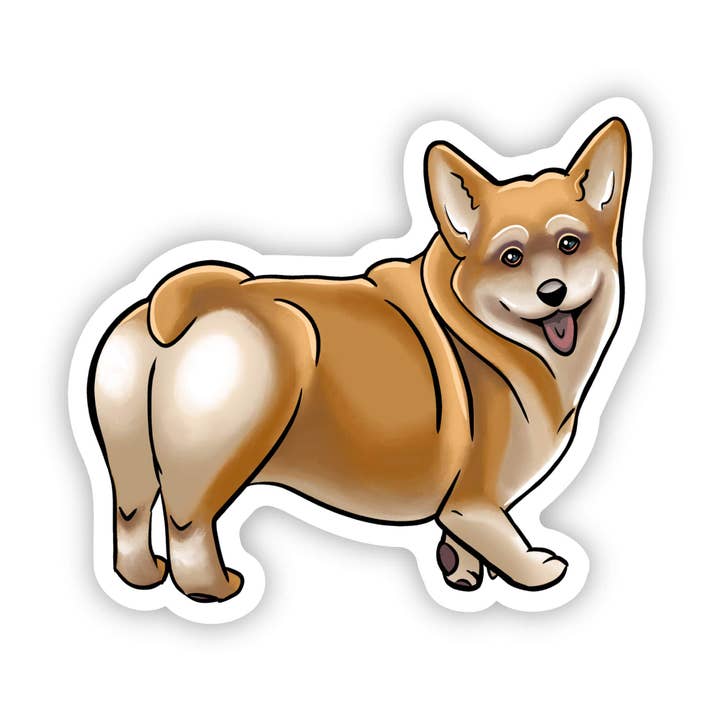 Big Moods - Wholesale Sticker - Cute Corgi Sticker