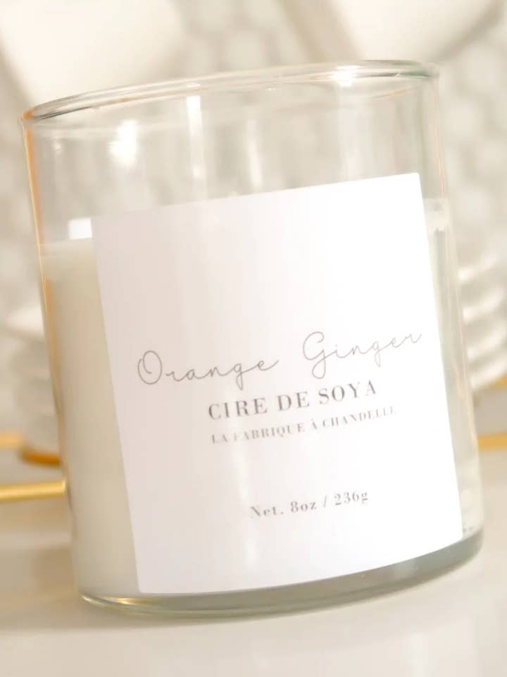 Orange-Ginger for wholesale by La fabrique à chandelle