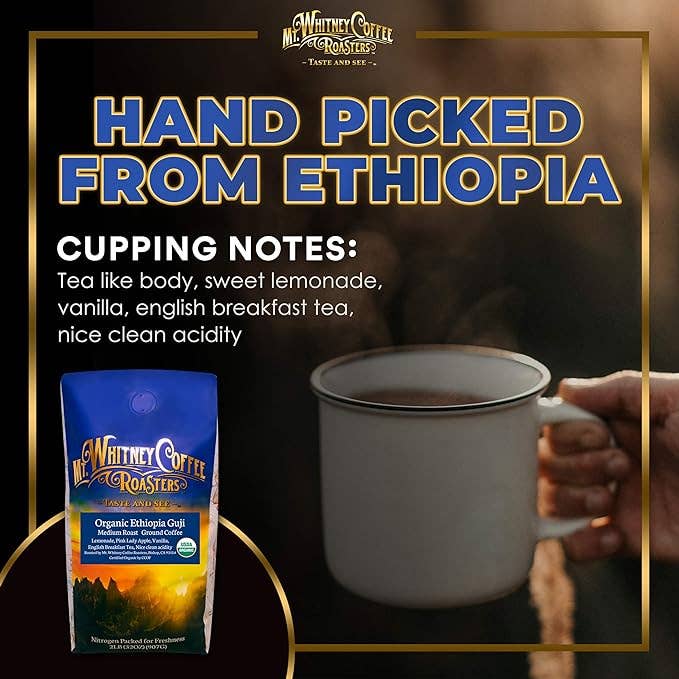 Organic Ethiopia Guji 2lb Ground Coffee for wholesale by Mt. Whitney Coffee Roasters