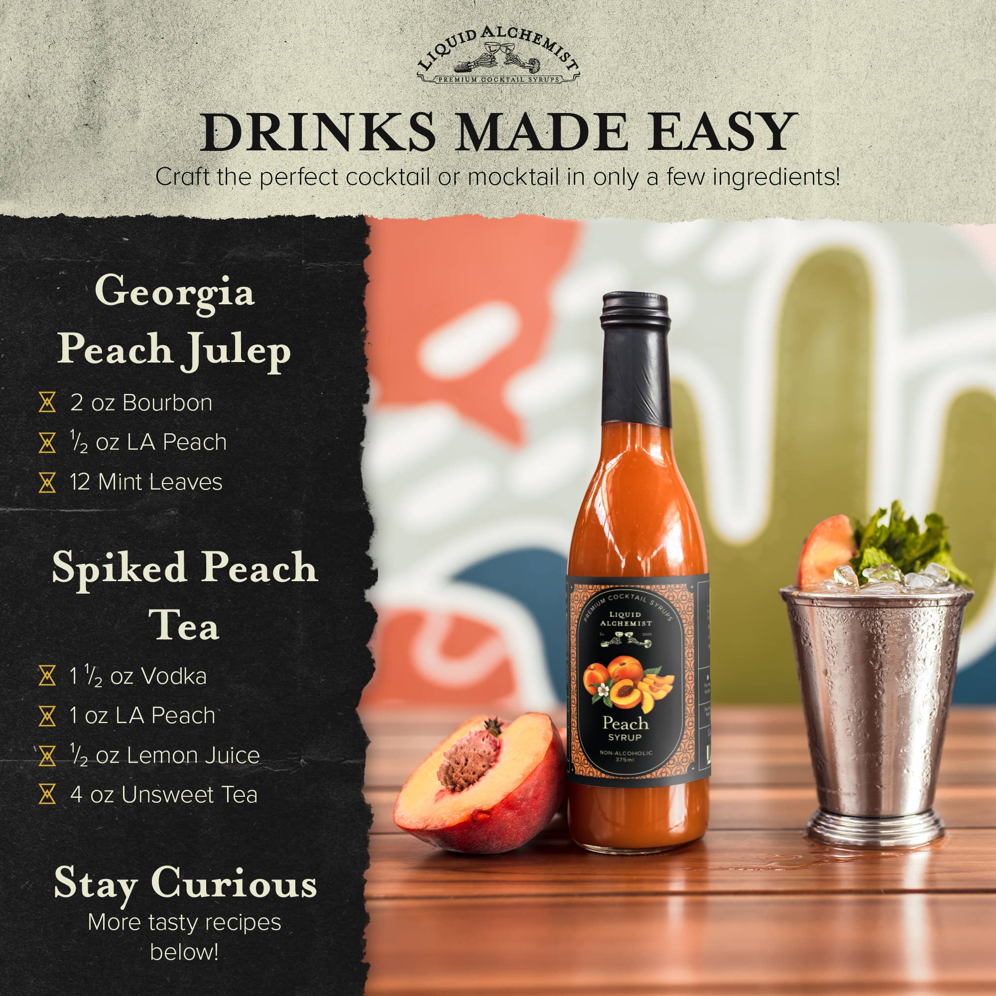 Liquid Alchemist Syrups - Wholesale Cocktailmix/siroop - Perzik Cocktailsiroop2