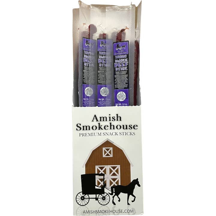 Cow Crack Wholesale - Wholesale Jerky - Amish Smokehouse Teriyaki Snack Stick 0